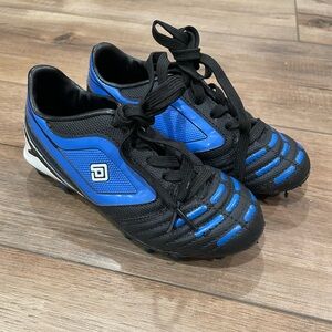 Black and Blue Soccer Cleats